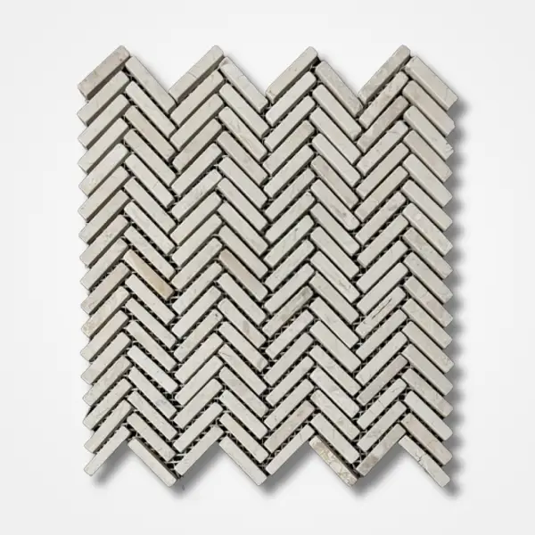 Herringbone White